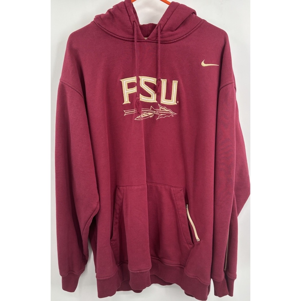 Vintage Nike Team Florida State Seminoles Hoodie Mens XL FSU Garnet Red